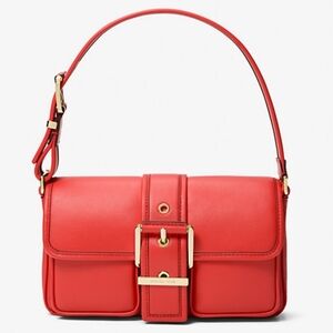 New w/tags! Michael Kors Shoulder Bag in Spiced Coral. Gorgeous Gold Hardware!